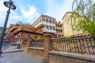 13.04.2018 Tiflis, Gürcistan - Tb eski şehir mimarisi