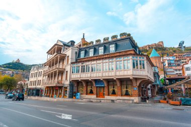 13.04.2018 Georgi başkenti Tiflis, Gürcistan - Tiflis görünümü,