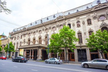 Tiflis, Gürcistan 13.04.2018 - Rustaveli Ulusal Tiyatro çekimde