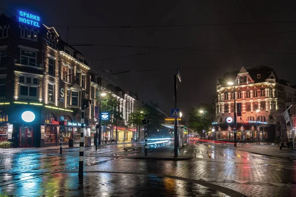 Rotterdam, Niederlande - 12.10.2019: Nachtansicht von rotterdam. — Stockfoto