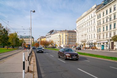 Viyana, Avusturya - 25.10.2019: Avrupa 'nın kentsel manzarası