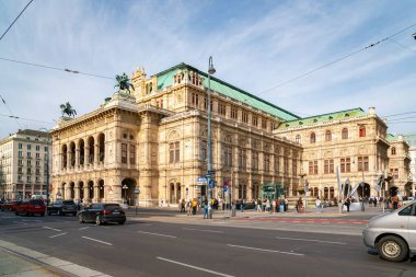 Viyana, Avusturya - 25.10.2019: Avrupa 'nın kentsel manzarası