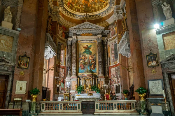 Rome, Italy - 27.10.2019: Interior of Frescoes Basilica San Giac — стокове фото