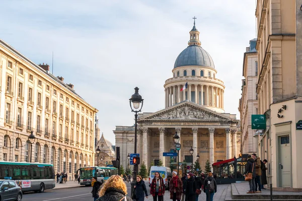 Paris, Fransa - 18.01.2019: Quartier La 'daki tarihi Pantheon — Stok fotoğraf