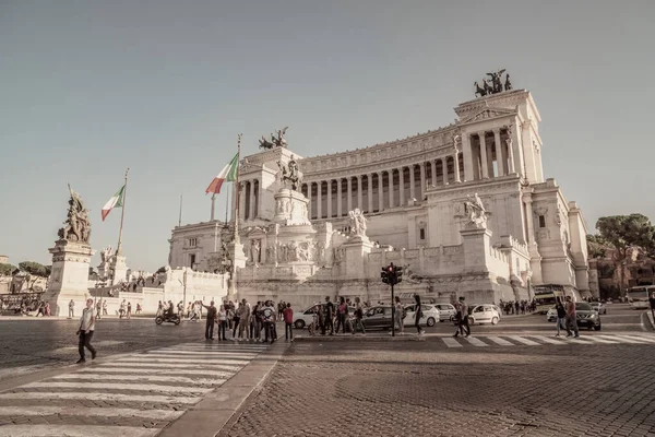 Rome, Italy - 27.10.2019: View of the national monument a Vittor Stock Picture