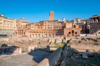 Antik Trajan Pazarı, Via dei Fori Imperiali, Roma 'da harabeler, 