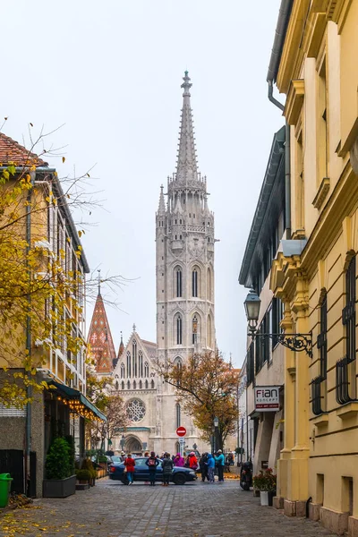Будапешт Венгрия 2018 Старая Улица Города Здания Историческом Центре Будапешта — стоковое фото
