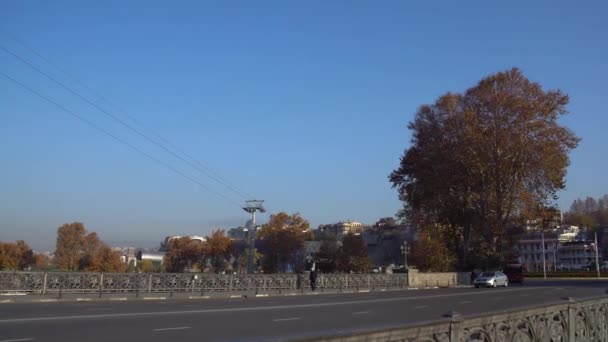 Tbilissi Géorgie 2019 Église Metekhi Monument Roi Vakhtang Gorgasali Tbilissi — Video