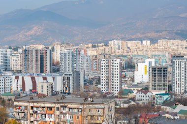 Tiflis, Gürcistan - 08.12.2019: Gldani veya Muh 'un yerleşim alanı