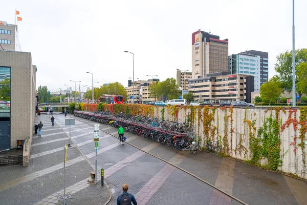 Eindhoven, Netherlands - 11.10.2019: Modern building in Eindhove — Stock Photo, Image
