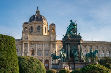 Viyana, Avusturya - 25.10.2019: Doğal Tarih Müzesi veya Natu