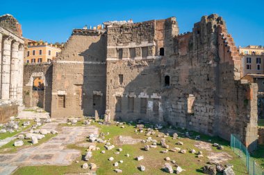 Roma forumu. İmparator Augustus 'un imparatorluk forumu. Roma, İtalya.