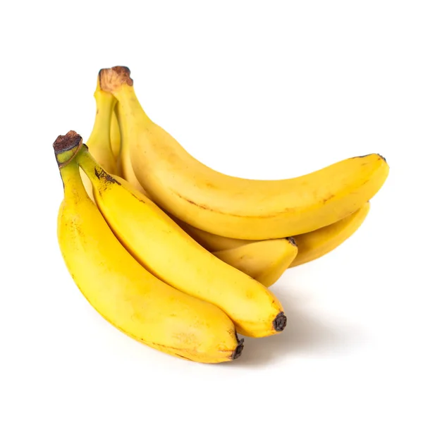 Grappe de bananes isolée sur fond blanc, fruits . — Photo