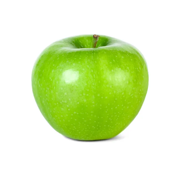 Maçã verde isolada sobre fundo branco. Alimentos saudáveis . — Fotografia de Stock