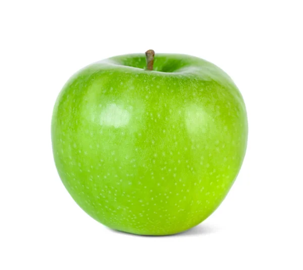 Maçã verde isolada sobre fundo branco. Alimentos saudáveis . — Fotografia de Stock