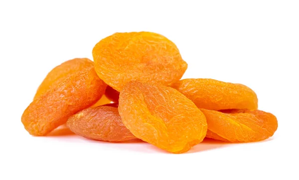 Abricots secs isolés sur fond blanc. Aliments sains . — Photo