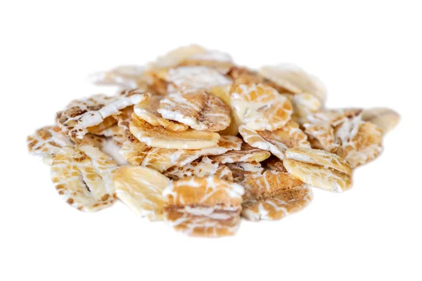 Oat flakes isolated on white background. food. — 스톡 사진