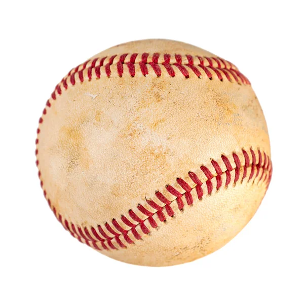 Одягнений бейсбол ізольований на білому тлі, командний спорт . — стокове фото