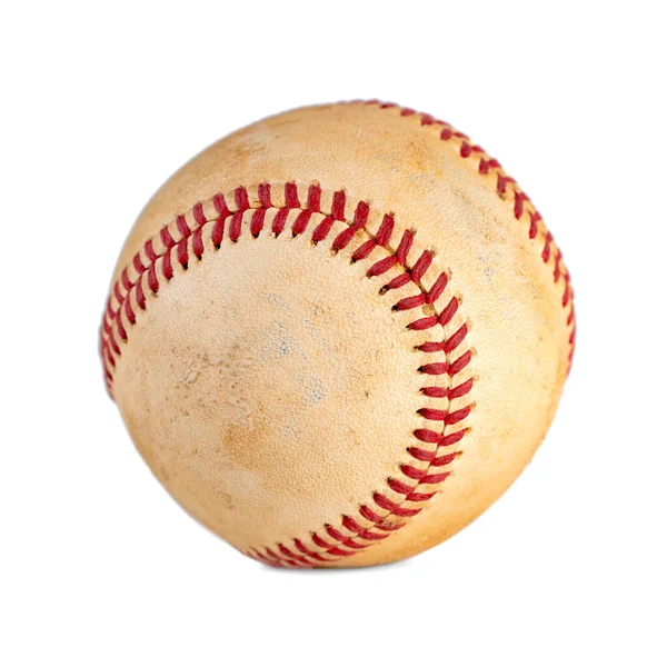 Beisebol usado isolado no fundo branco, esporte de equipe . — Fotografia de Stock