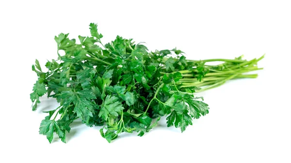 Fresh parsley isolated on a white background, vegetable. — 스톡 사진