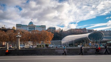 Tbilisi, Georgia 22 January 2020 - A view of the former President Palace