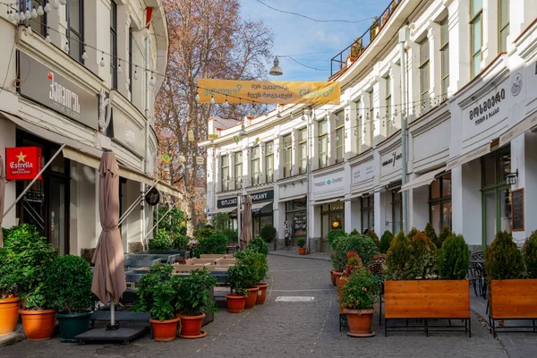 Tiflis, Georgien 22. Januar 2020 - berühmte Shardeni-Straße in Tiflis — Stockfoto