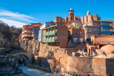 Tiflis, Gürcistan - Abanotubani, 26 Ocak 2020