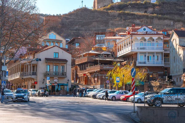 Tbilissi, Géorgie 26 janvier 2020 - Abanotubani est l'ancien quartier — Photo