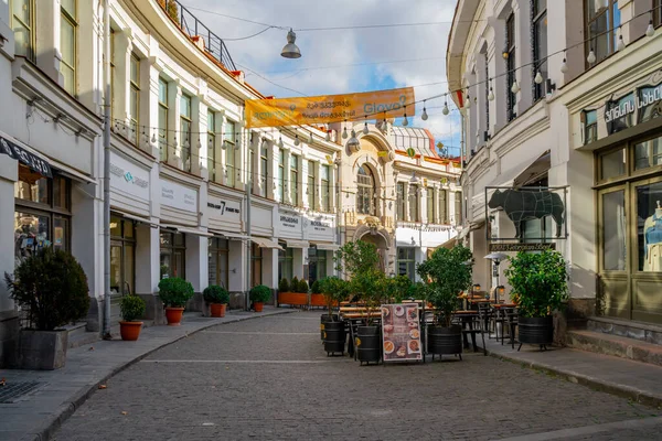 Tiflis, Georgia 22 enero 2020 - Famosa calle Shardeni en Tiflis — Foto de Stock