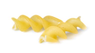 Makarna makarna beyaz arka plan üzerinde grup