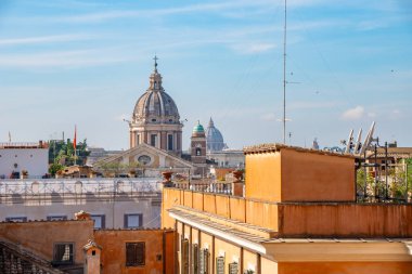 Eski Roma 'nın güzel manzarası, şehrin tarihi kısmı..