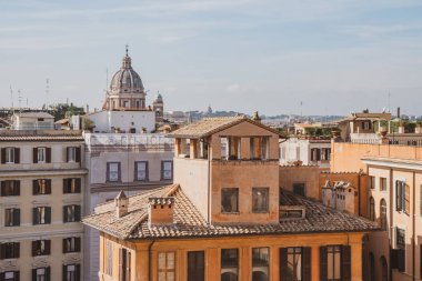 Eski Roma 'nın güzel manzarası, şehrin tarihi kısmı..