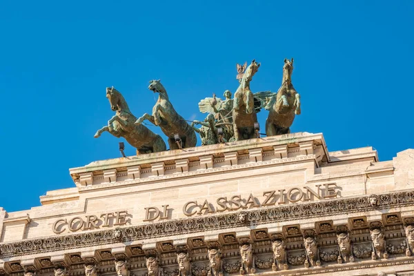 Architectural fragments of Palace of Justice, Corte Suprema di Cassazione, Rome
