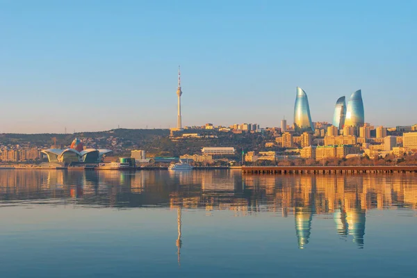Панорамний краєвид Баку вранці. — стокове фото