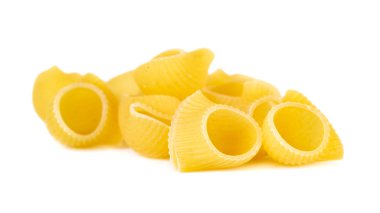 Makarna makarna beyaz arka plan üzerinde grup