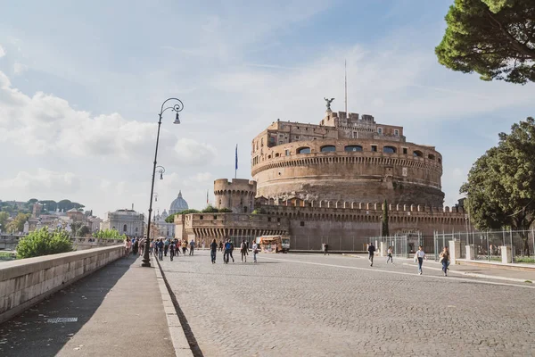 Рим, Италия 28 октября 2019 - Замок Святого Ангела в Риме — стоковое фото