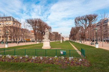 Paris, France - January 18, 2019: The Luxembourg Palace in the Luxembourg Gardens