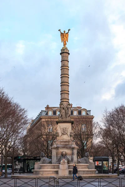 Paris, France - January 17, 2019: Fontaine de la Victoire in Paris — Zdjęcie stockowe