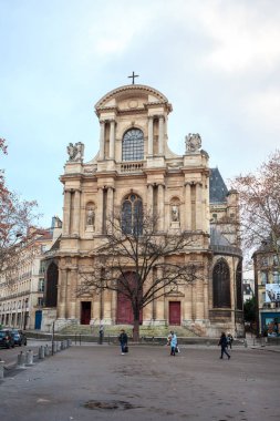 Paris, France - January 20, 2019: little catholic church in Paris, travel