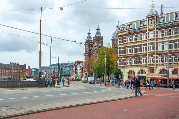 Amsterdam Netherlands October 2019 Basilica Saint Nicholas Known Basiliek Van — Stock Fotó