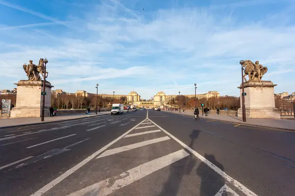 París Francia Enero 2019 Trocadero Una Zona París Orillas Del — Foto de Stock