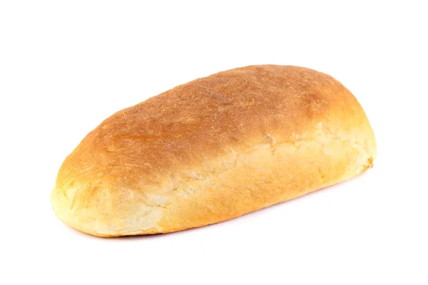 Fresh White Bread Isolated White Background Food — Stock Photo, Image