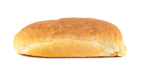 Свежий Белый Хлеб Изолирован Белом Фоне Еда — стоковое фото