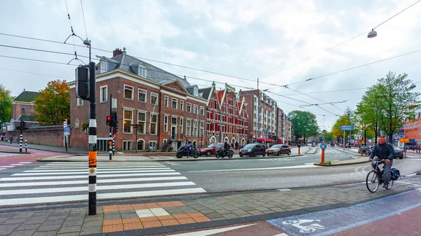 Amsterdam Oktober 2019 Typische Kleurrijke Gebouwen Amsterdam Reizen — Stockfoto