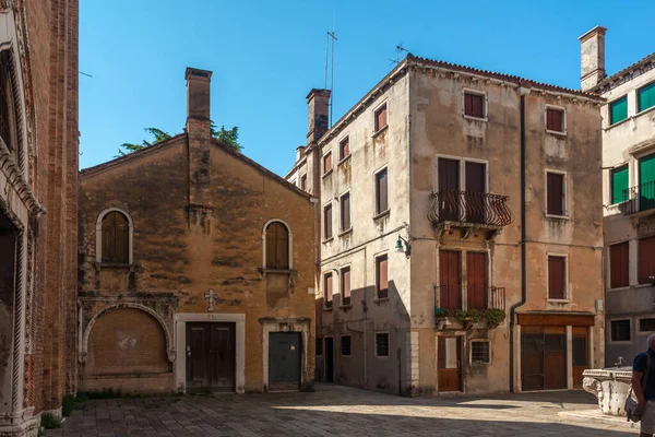 Arquitectura Histórica Calles Estrechas Venecia Italia — Foto de Stock