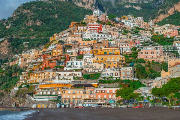 Paisagem Bonita Com Positano Cidade Famosa Costa Amalfitana Itália Viagens — Fotografia de Stock