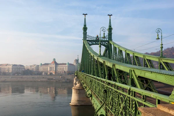 Будапешт Угорщина Листопада 2018 Мост Свободи Будапешті Подорож Угорщини — стокове фото