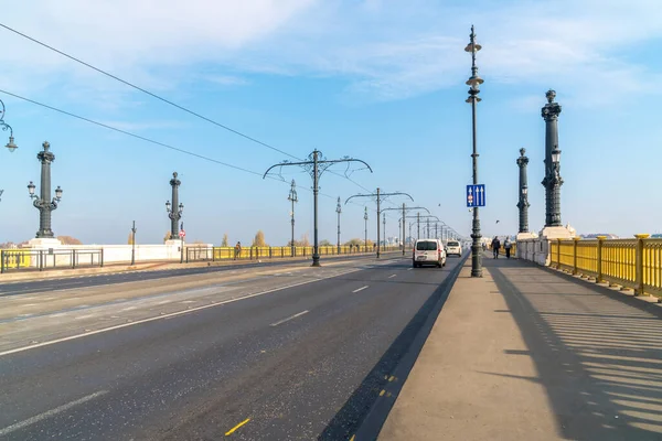 Budapest Ungheria Novembre 2018 Ponte Margherita Budapest Che Collega Buda — Foto Stock