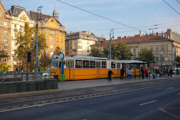 Budapeste Hungria Novembro 2018 Bela Vista Cidade Histórica Budapeste Pessoas — Fotografia de Stock