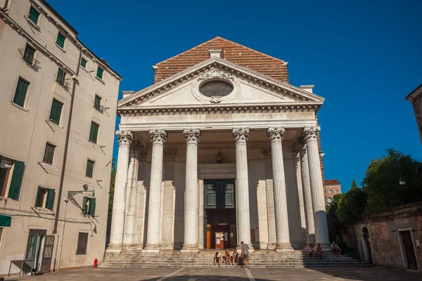 Benátky Itálie Srpna 2018 Chiesa San Nicolo Tolentino Cestování — Stock fotografie